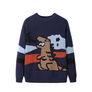 Custom Dino Knit Sweater