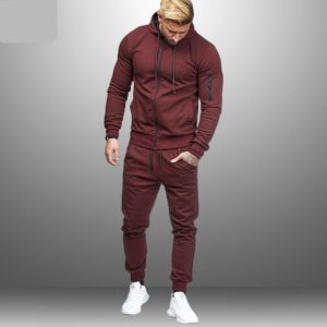 Hooded Sweatsuit Slim-Fit