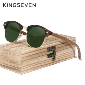 Clubmaster Polarized Sunglasses black walnut